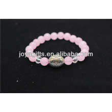 Bracelet en quartz rose à motif original à la mode 2014